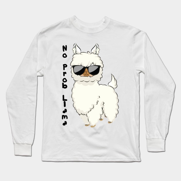No probllama if you have Llama Long Sleeve T-Shirt by SeriousMustache